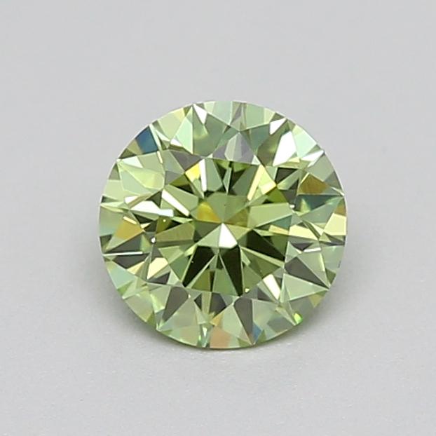 0.27 Ct. Fancy Vivid  Green Round Lab Grown Diamond