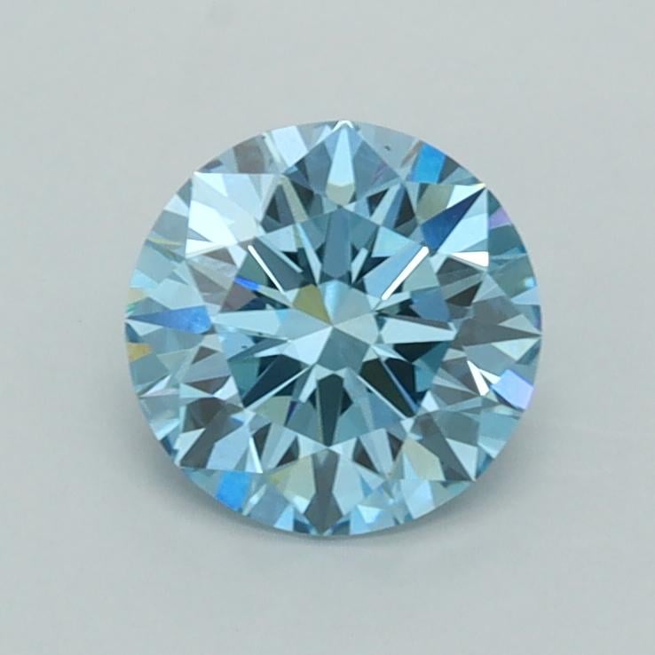 1.00 Ct. Fancy Vivid  Blue Round Lab Grown Diamond