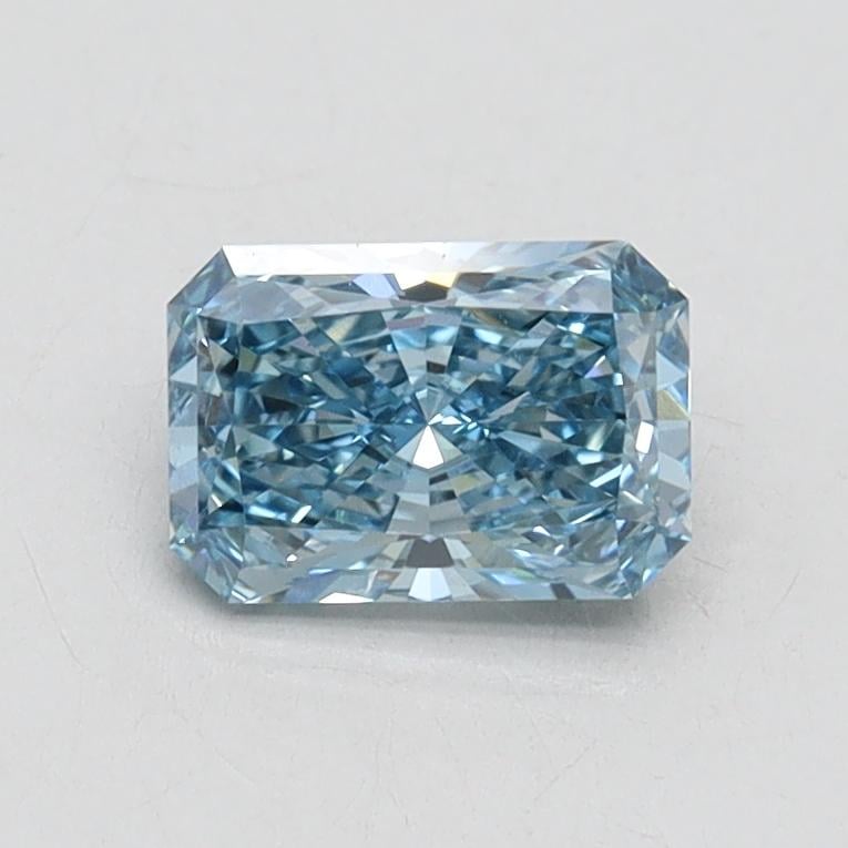 0.68 Ct. Fancy Vivid Blue Radiant Lab Grown Diamond