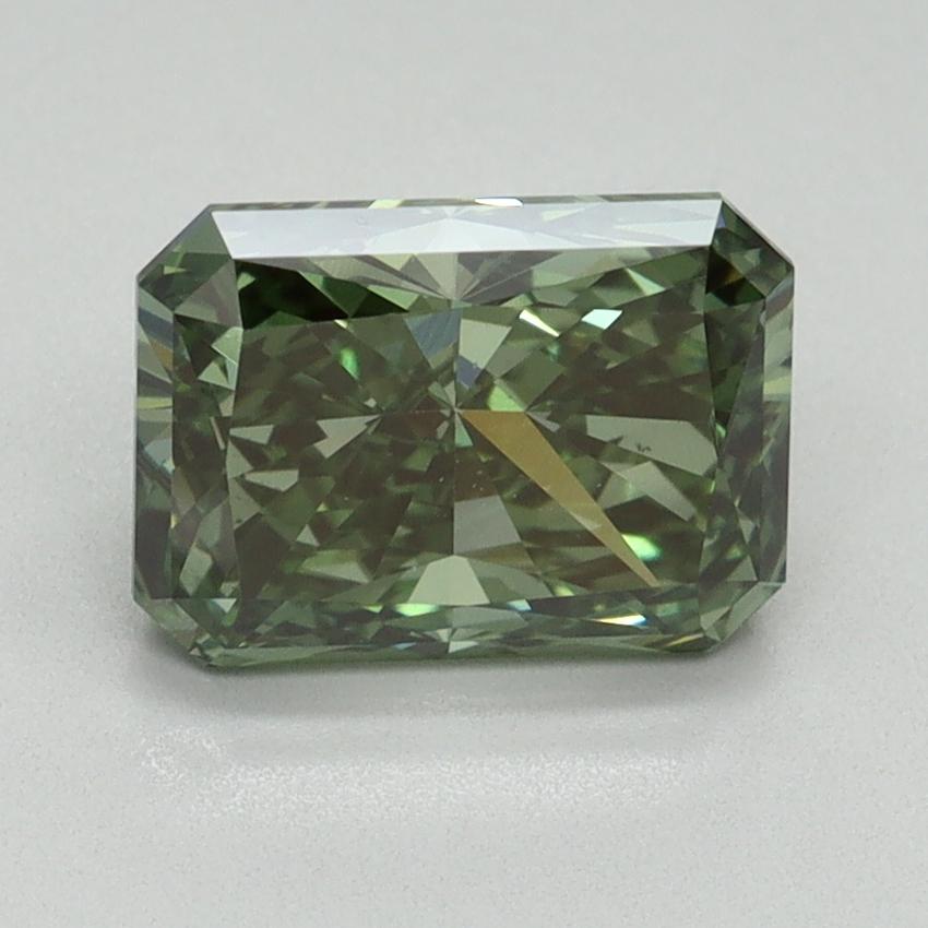 2.11 Ct. Fancy Vivid Green Radiant Lab Grown Diamond