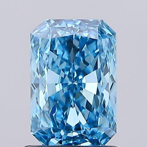 1.01 Ct. Fancy Vivid Blue Radiant Lab Grown Diamond