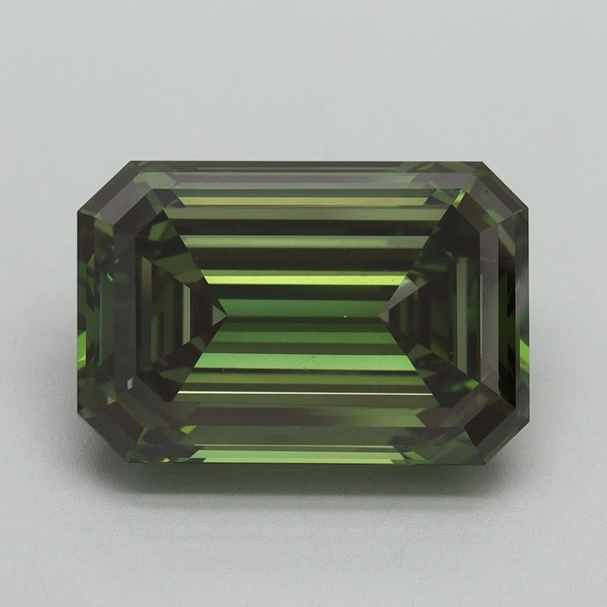 7.86 Ct. Fancy Vivid Green Emerald Lab Grown Diamond