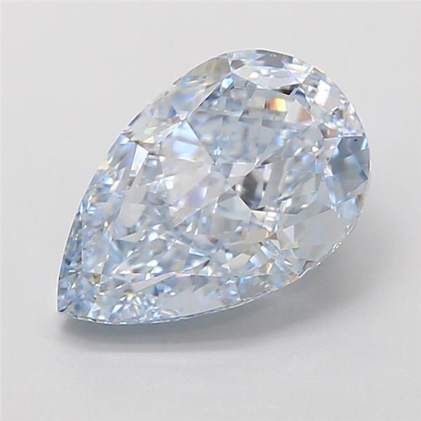 3.61 Ct. Fancy Intense Blue Pear Lab Grown Diamond