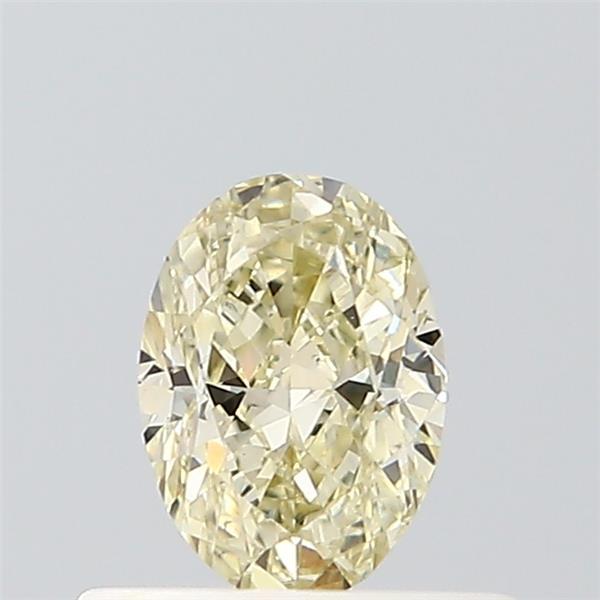 0.52 Ct. Fancy Light Yellow Oval Lab Grown Diamond