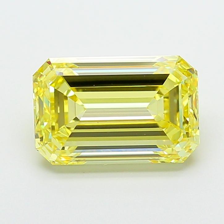 5.02 Ct. Fancy Intense Yellow Emerald Lab Grown Diamond