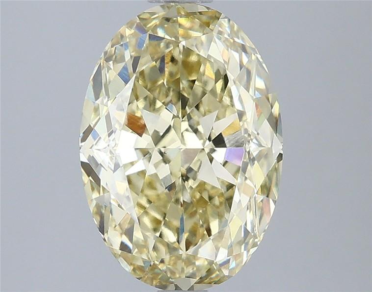 3.05 Ct. Fancy Yellow Oval Lab Grown Diamond