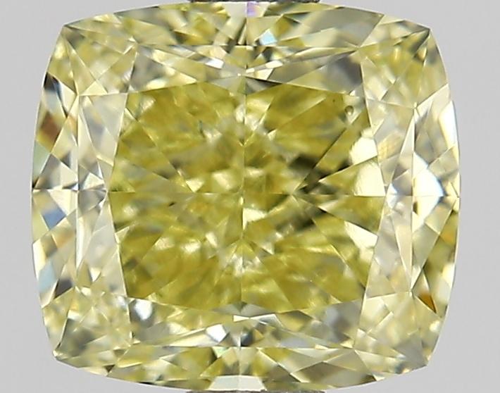 1.36 Ct. Fancy Intense Yellow Cushion Lab Grown Diamond