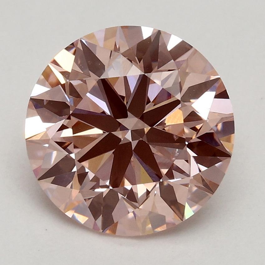 2.17 Ct. Fancy Intense Pink Round Lab Grown Diamond