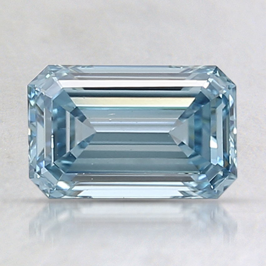 1.23 Ct. Fancy Intense Blue Emerald Lab Created Diamond