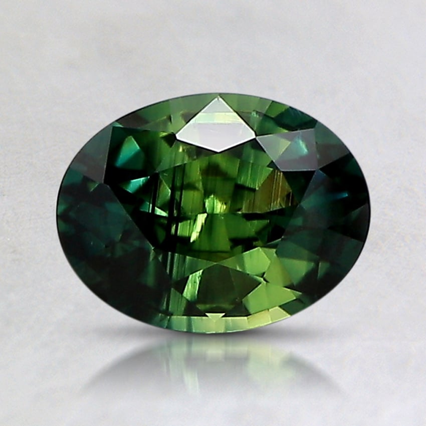 7.5x5.8mm Parti-Color Oval Sapphire