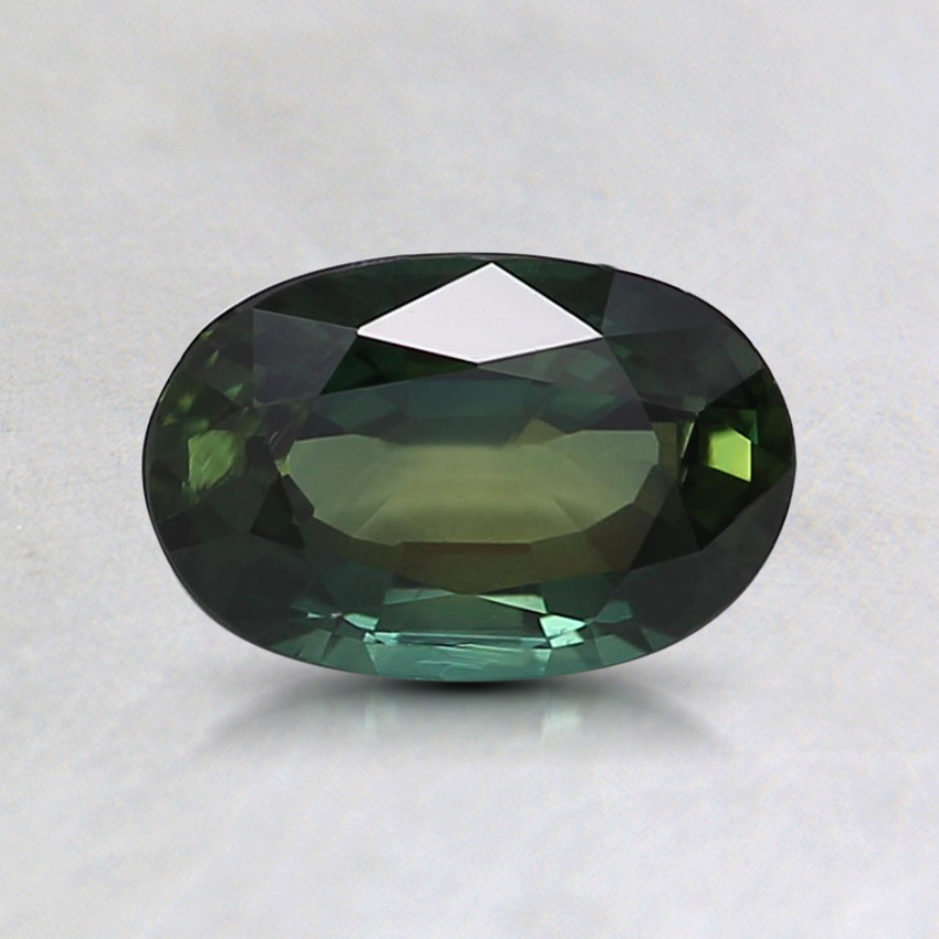7.1x4.7mm Teal Oval Sapphire
