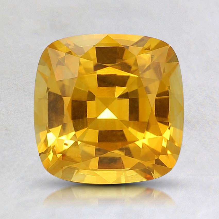 7.3mm Yellow Cushion Sapphire