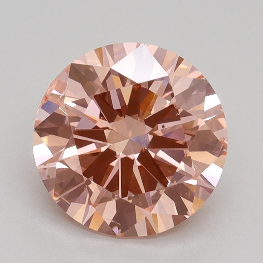 2.10 Ct. Fancy Intense Pink Round Lab Grown Diamond