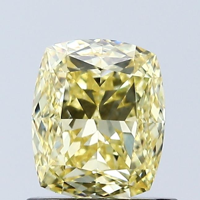 1.06 Ct. Fancy Intense Yellow Cushion Lab Grown Diamond
