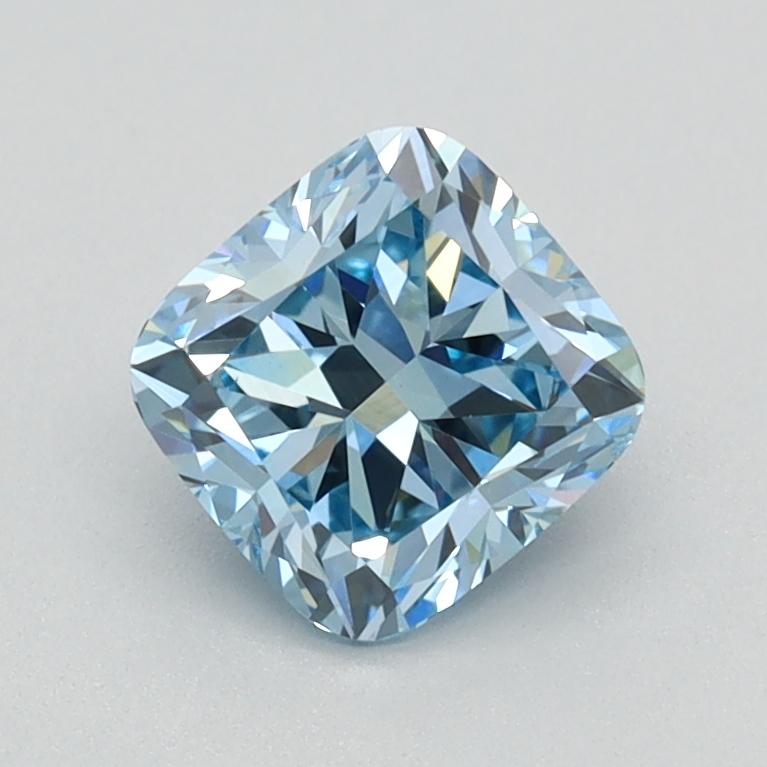 0.90 Ct. Fancy Intense Blue Cushion Lab Grown Diamond