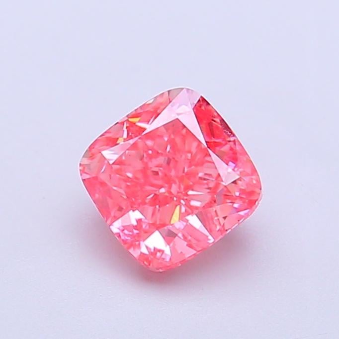 1.02 Ct. Fancy Vivid Pink Cushion Lab Grown Diamond
