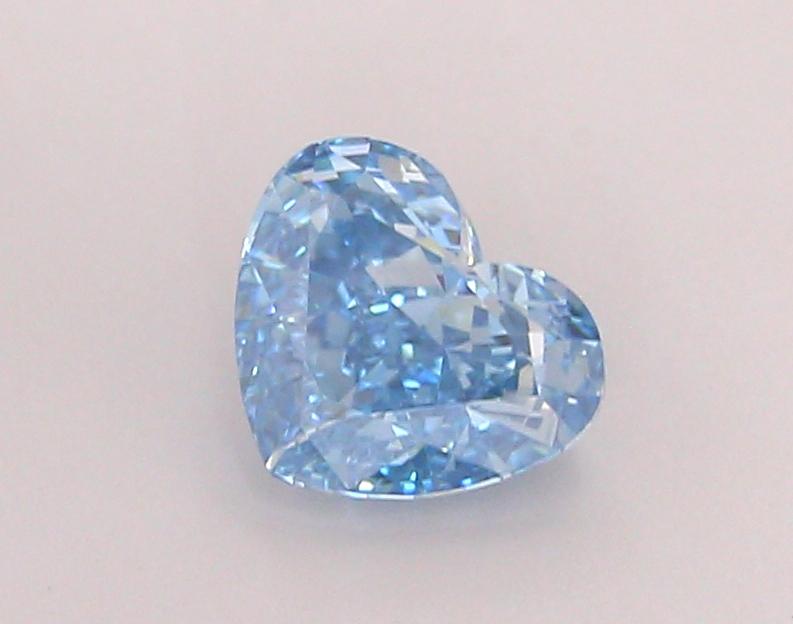 1.21 Ct. Fancy Vivid Blue Heart Lab Grown Diamond