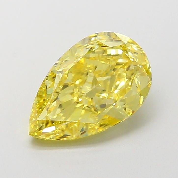 3.20 Ct. Fancy Fancy Yellow Pear Lab Grown Diamond