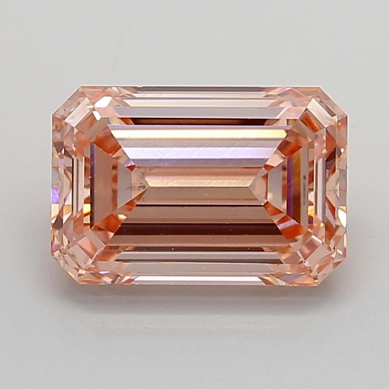 4.04 Ct. Fancy Intense  Pink Emerald Lab Grown Diamond