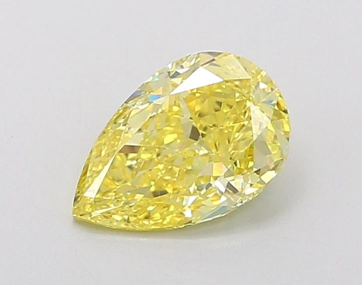 1.01 Ct. Fancy Vivid  Yellow Pear Lab Grown Diamond