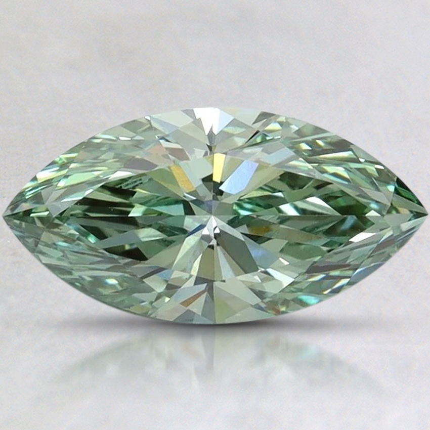 1.51 Ct. Fancy Vivid Pacific Green Marquise Lab Grown Diamond