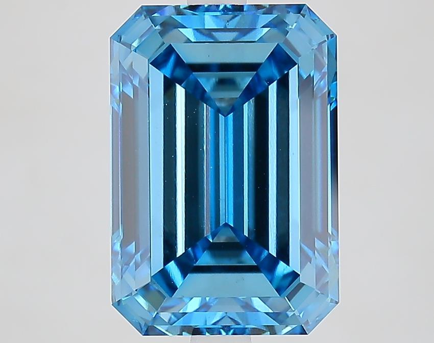 5.60 Ct. Fancy Vivid Blue Emerald Lab Grown Diamond