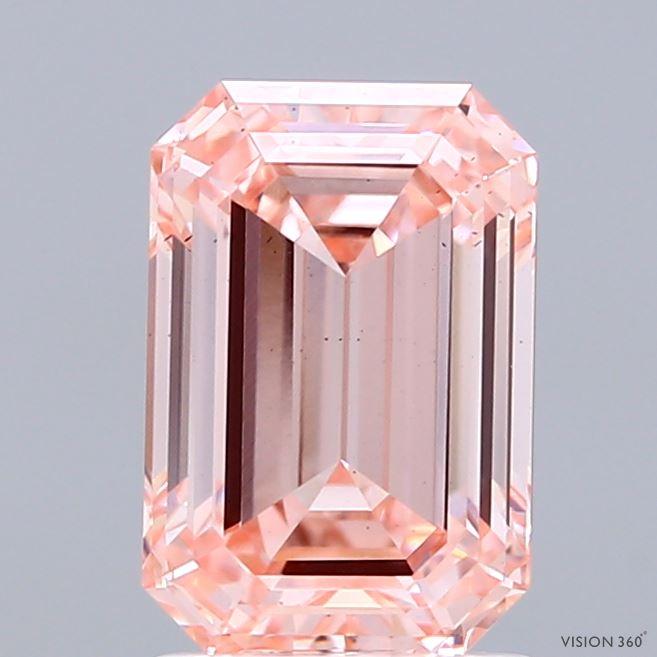 2.05 Ct. Fancy Intense Pink Emerald Lab Grown Diamond