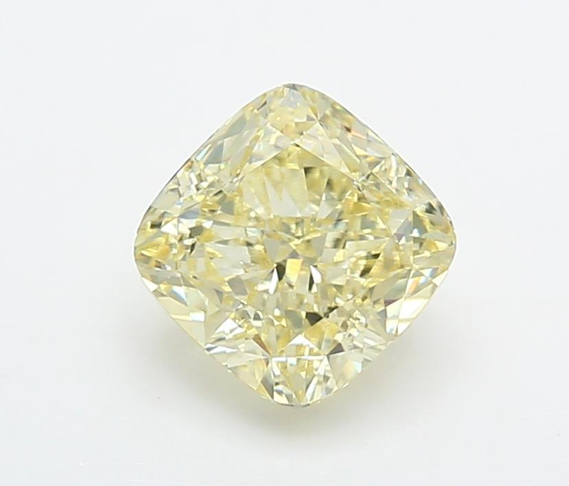 2.04 Ct. Fancy Light  Yellow Cushion Lab Grown Diamond