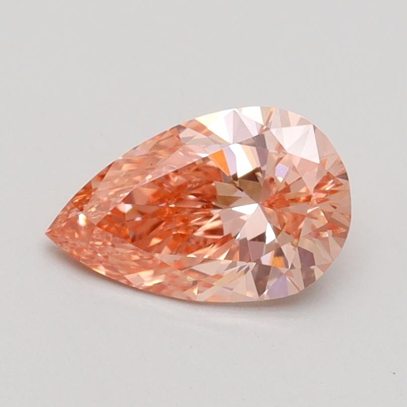 0.78 Ct. Fancy Intense Pink Pear Lab Grown Diamond