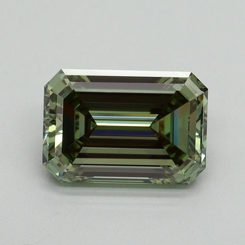 1.63 Ct. Fancy Vivid Green Emerald Lab Grown Diamond