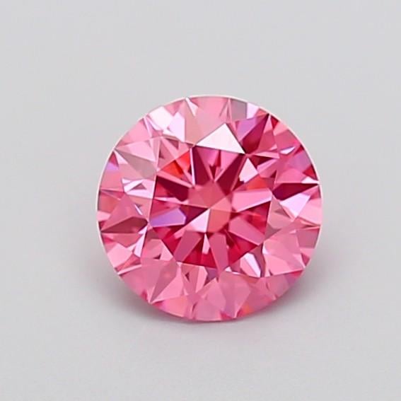 1.09 Ct. Fancy Vivid Pink Round Lab Grown Diamond