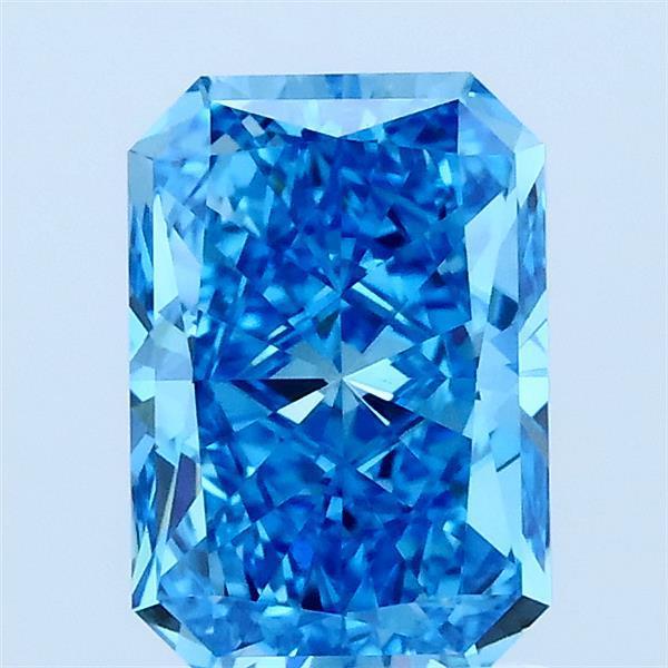 1.55 Ct. Fancy Vivid Blue Radiant Lab Grown Diamond