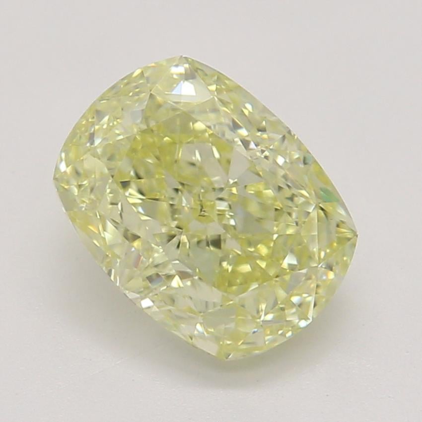 1.08 Ct. Fancy Light Yellow Cushion Diamond