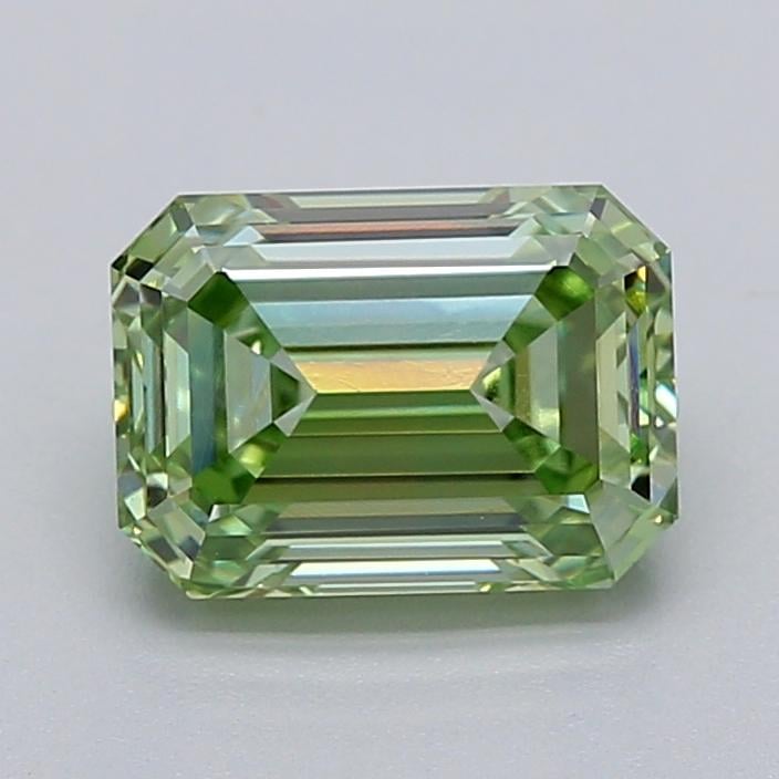 1.52 Ct. Fancy Vivid  Green Emerald Lab Grown Diamond