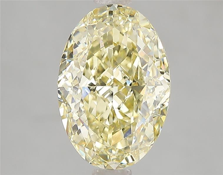 3.01 Ct. Fancy Intense Yellow Oval Lab Grown Diamond