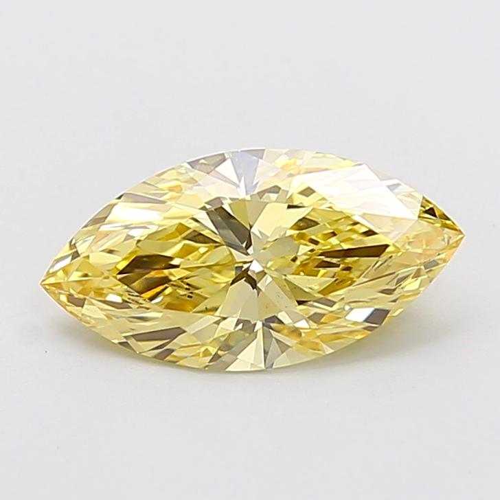 2.02 Ct. Fancy Intense Yellow Marquise Lab Grown Diamond