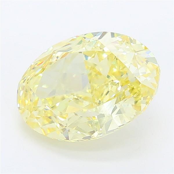 2.52 Ct. Fancy Intense Yellow Oval Lab Grown Diamond
