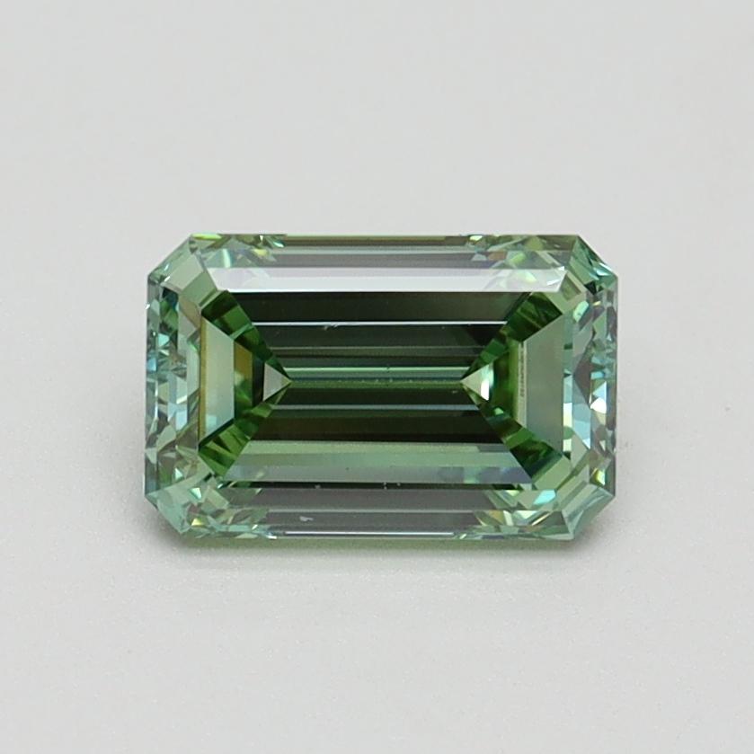 0.97 Ct. Fancy Intense Green Emerald Lab Grown Diamond