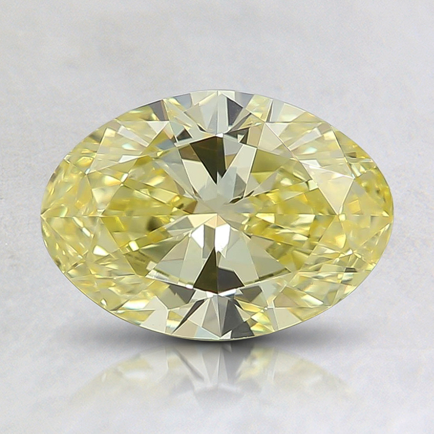 1.00 Ct. Fancy Intense Yellow Oval Lab Grown Diamond