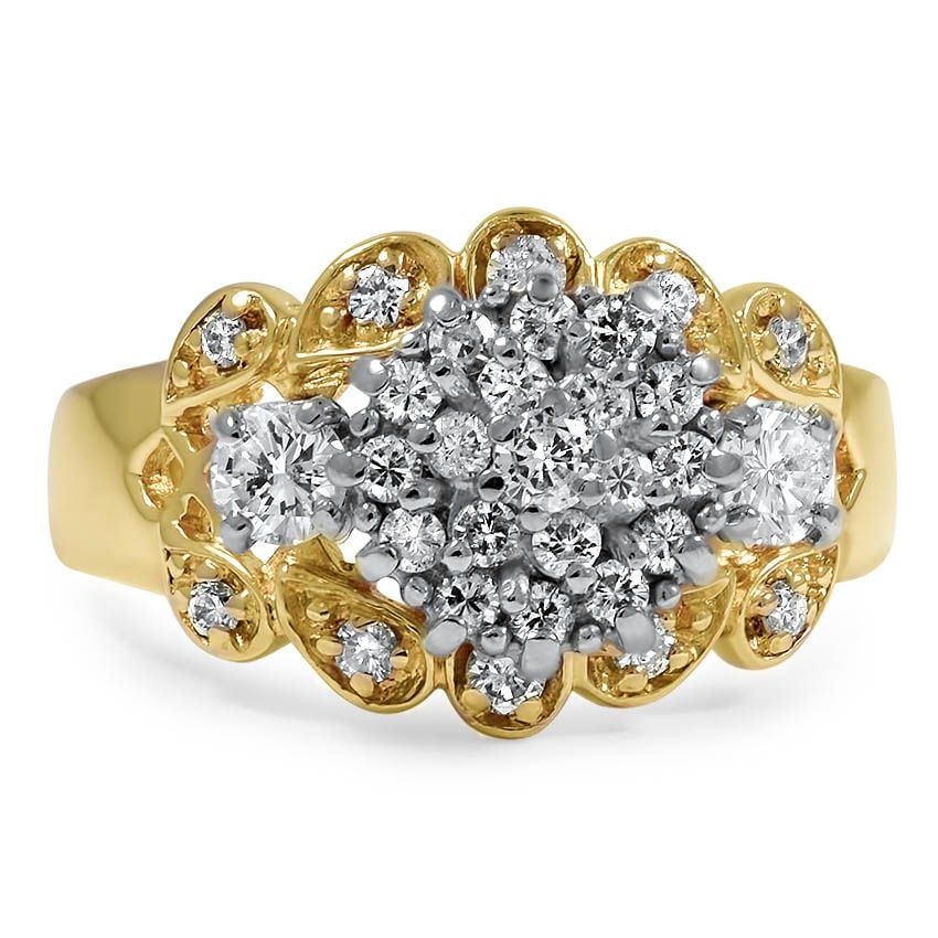 Modern Diamond Vintage Ring