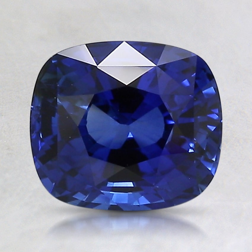 7.8x6.9mm Premium Blue Cushion Sapphire