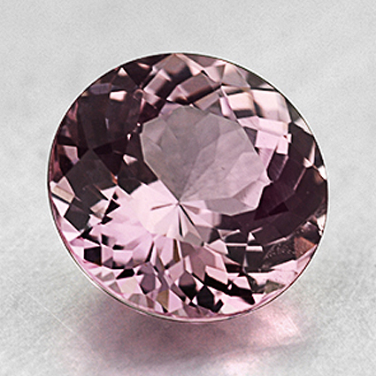 7mm Unheated Light Pink Round Sapphire