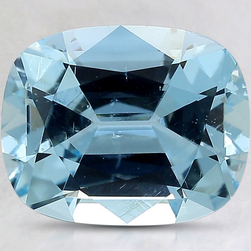 11.4x9.2mm Cushion Premium Aquamarine