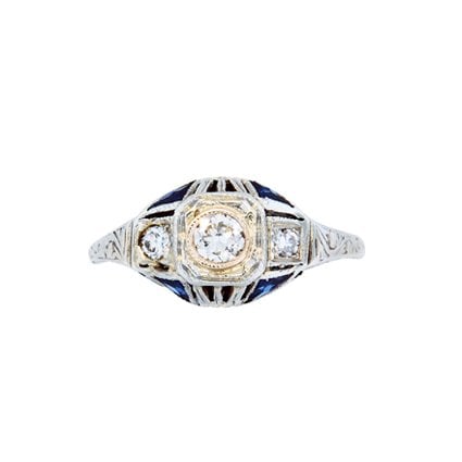 Art Nouveau Diamond Vintage Ring