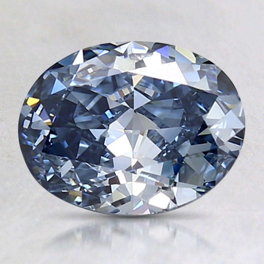 1.50 Ct. Fancy Intense Blue Oval Lab Grown Diamond
