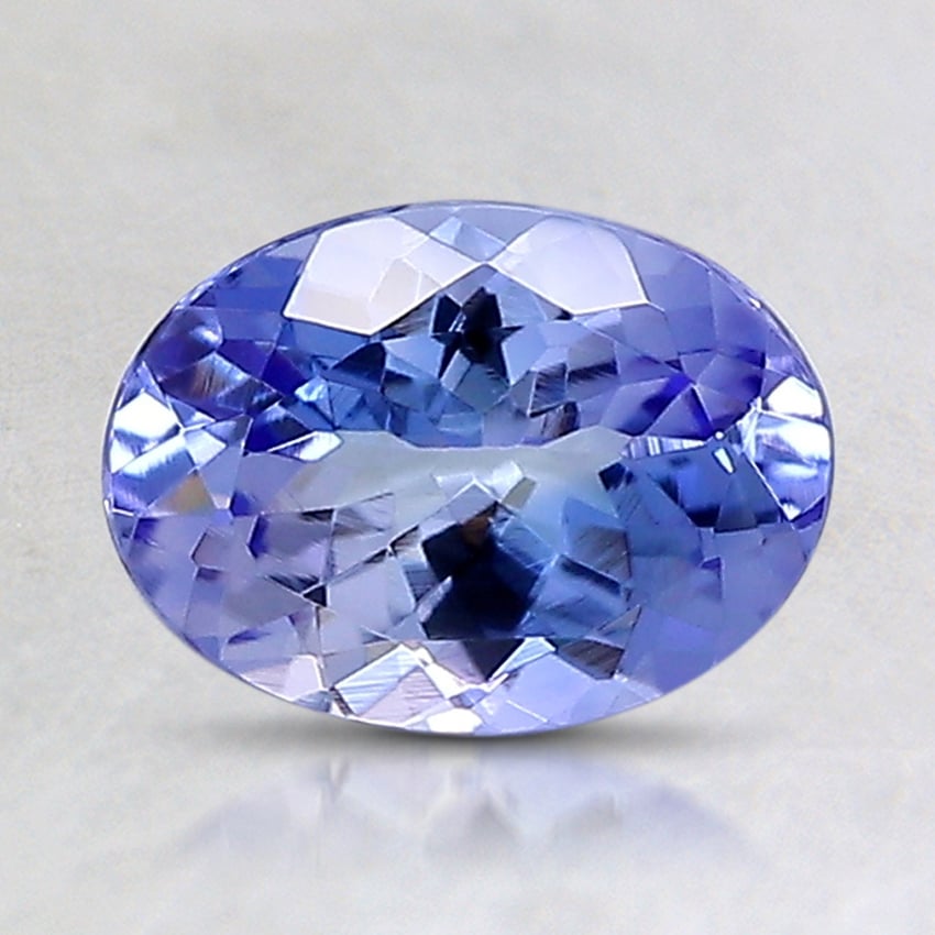 8x5.9mm Unheated Violet Oval Tanzanite