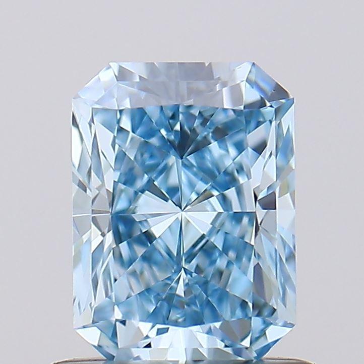 0.72 Ct. Fancy Vivid Blue Radiant Lab Grown Diamond