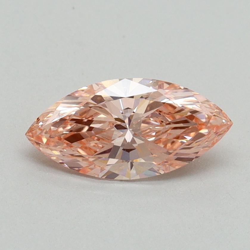 0.70 Ct. Fancy Vivid Pink Marquise Lab Grown Diamond