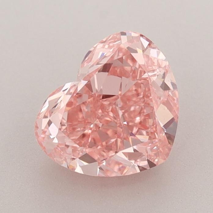 1.66 Ct. Fancy Vivid  Pink Heart Lab Grown Diamond