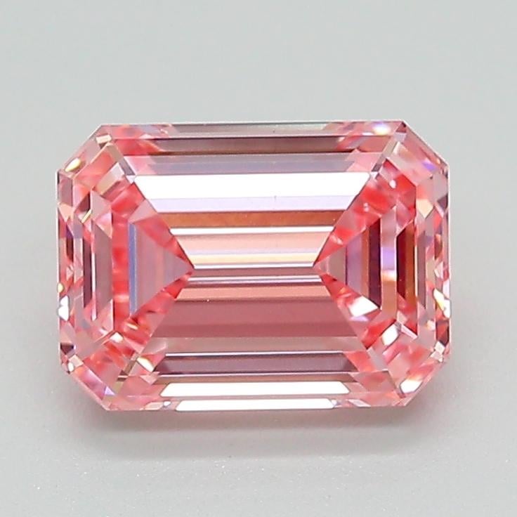 1.72 Ct. Fancy Intense Pink Emerald Lab Grown Diamond